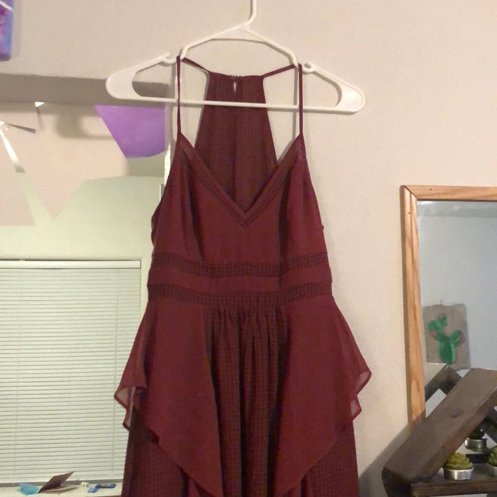 BCBGeneration Red Floor Length dress